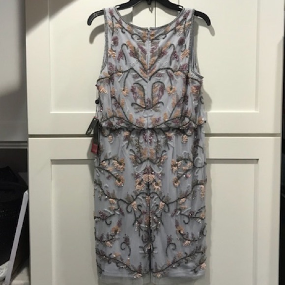 NWT!! Adrianna Papell beaded dress- STUNNING - Picture 7 of 8